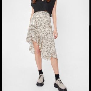 Ruffle Cheetah Skirt (Size 8)